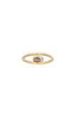 Boulder Opal Sidecar Ring 18K - Size 6.5