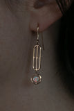 Deco Opal Linear Earrings