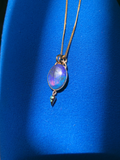 Black Opal Dewdrop Pendant
