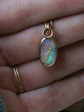 One-of-a-Kind Rainbow Boulder Opal Pendant